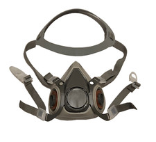 Reusable Respirator Gas Mask Half Facepiece Shield 6200 Face Cover Dust Fumes M
