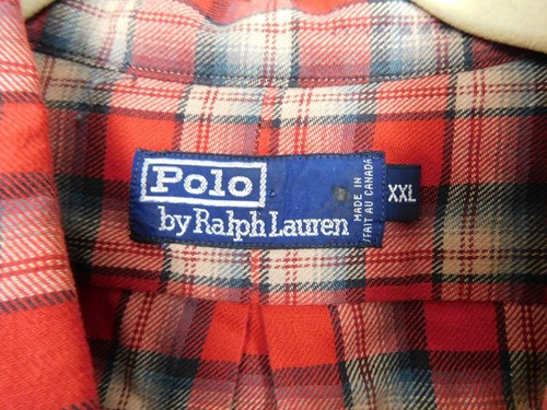Polo Ralph Lauren Mens Shirt XXL Plaid Button Up Long Sleeve Collared Red Cotton - Imagen 4 de 10