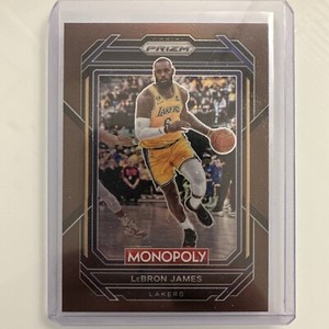 2022-23 Panini Prizm Monopoly LeBron James Brown Prizm Card #40 Lakers MVP /249