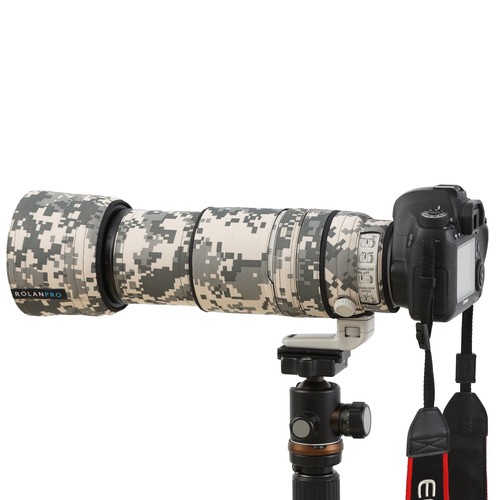 Cubierta de lente ROLANPRO camuflada para Canon EF 100-400 mm f4,5-5,6 L IS II USM - Imagen 13 de 23