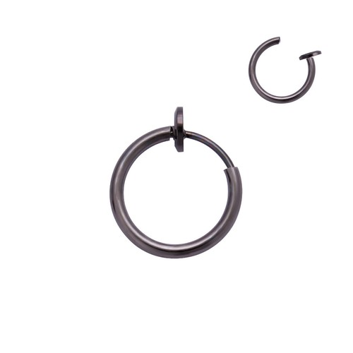 Fake Nose Ring Spring Clip On Fake Lip Nose Helix Lobe Ear Rings Hoop Nose Rings - Imagen 5 de 17