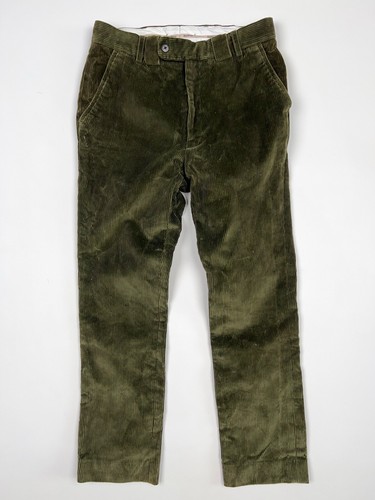 Barbour Corduroy Velvet Trousers Pants 32 size Green - Picture 2 of 19