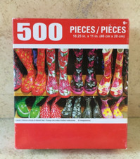 PuzzleBug, Colorful Children's Boots At Market Stall,Jigsaw Puzzle by Cra-Z-Art