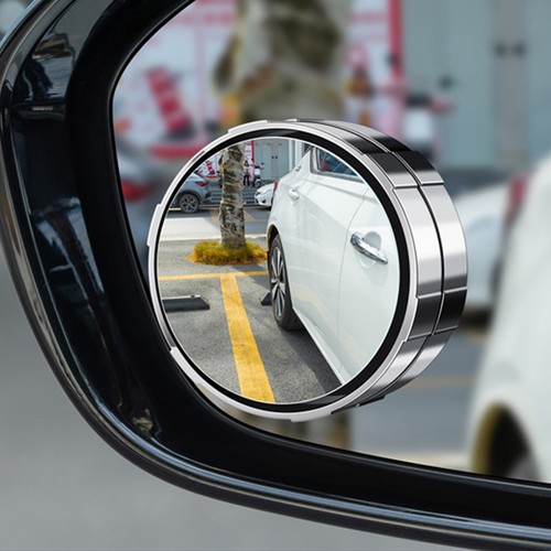 2pcs Suction Cup Rear View Auxiliary Blind Spot Mirror Wide Angle Car Truck SUV - Picture 8 of 15