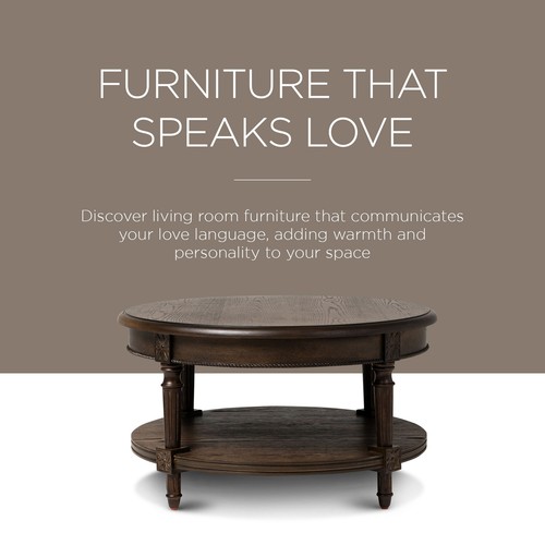 Maven Lane Pullman Traditional Wooden Coffee Table, Antiqued Brown Finish (Used) - Picture 6 of 6