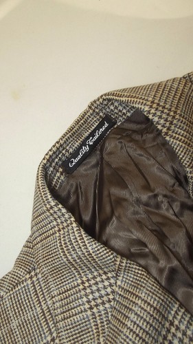 Dalton & Forsythe Giacca Da Uomo Taglia L In Lana Vergine Blazer Pied De Poule - Picture 6 of 13