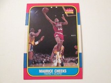 1986 Fleer Basketball #16 Maurice Cheeks Philadelphia 76ers
