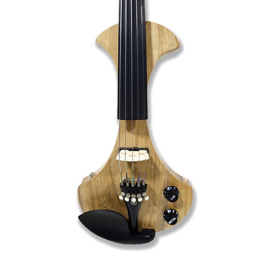 Advanced 5 String 4/4 Electric Violin Silent Solid wood Clear Paint #EV24 - Picture 5 of 14