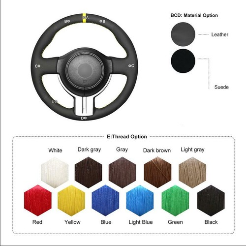 Cubierta de volante de gamuza personalizada con costura a mano para Subaru BRZ Scion FR-S FRS - Imagen 5 de 26