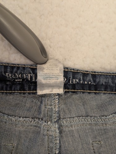 Bootlegger The Real McCoy Womens Jeans Dreyfus Destroyed Bootcut Distressed 34 - Picture 9 of 11