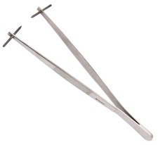 Tungsten Tipped Hole Maker Tweezers for Lamp working, 8 inch