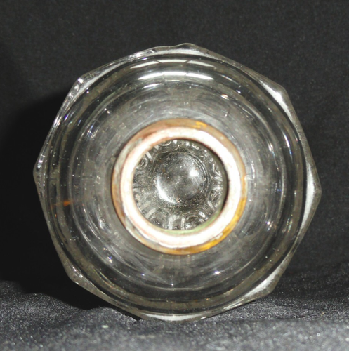 Antique Whale Oil Lamp ~ Boston & Sandwich ~ Clear Thumbprint ~ no Burner - Picture 6 of 13