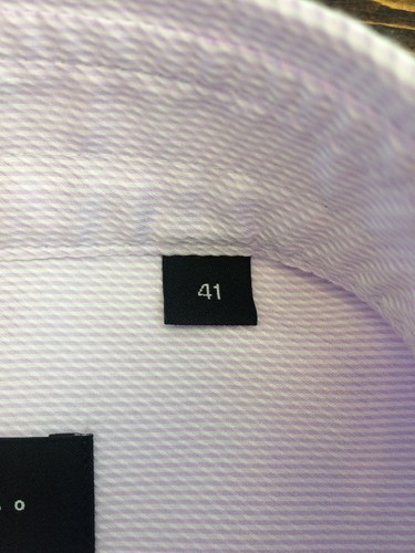 NEW Lampo Uomo Long Sleeve Light Purple Button Up Dress Shirt Sz 41 G4-3 - Picture 7 of 9