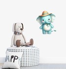 Elephant Daisy Flower Wall Art Bedroom Colourful Van Vinyl Sticker Decals a9635