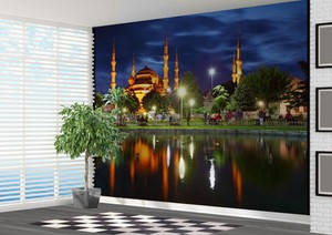 Details About Wallpaper Mural Blue Mosque Istanbul Turkey Photo Wall Mural 16703711 Islam