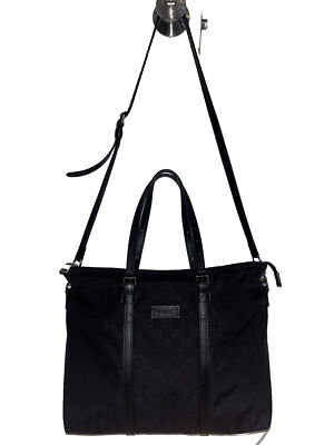 Gucci 黒 ナイロン バッグ 447226 493216 最安の Gucci 黒 ナイロン バッグ 447226 493216