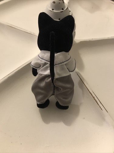 Calico Critters Smoking Katze Familie Papa Figur schwarz Sylvanian Families gekleidet - Bild 3 von 4