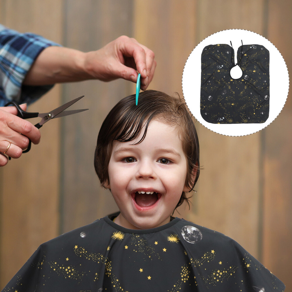 Kids Haircut Cape Child Hair Cutting Bib Toddler Haircut Drapes eBay