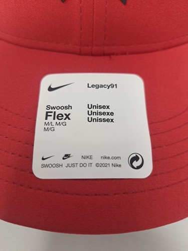 Nike TW Tiger Woods Collections Legacy 91 Golf Cap Red New DH1344 687 - SIZE M/L - Picture 2 of 9