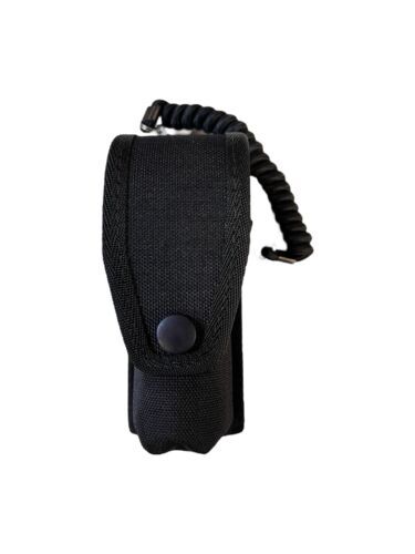Ex Polizei Nylon CS Sprühhalter schwarz 2" Gürtelschlaufe Arbeitsgurt Sicherheitsklasse 1 - Bild 1 von 3