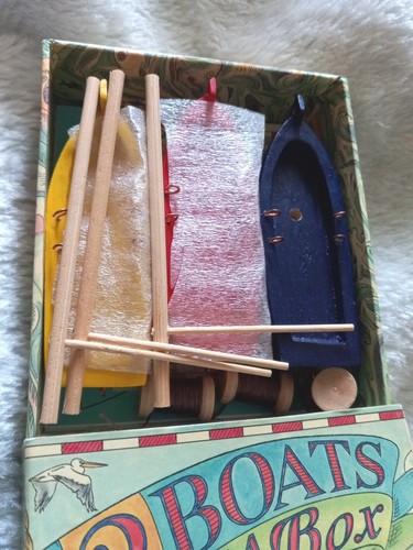 3 Boote in einer Box Bastelbausatz Holzboote Neu im Karton - Bild 8 von 9