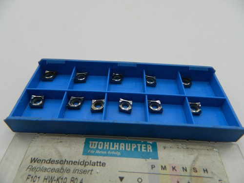 11 x Wendeschneidplatten Wohlhaupter F101 04GN127 WHW16 Carbide Insert - Picture 3 of 4