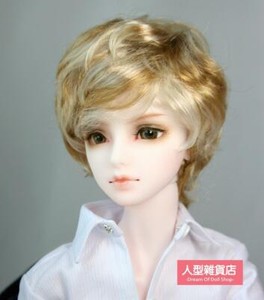 Bjd Doll 1 3 8 9 Wig Short Curly Hair Mohair For Boy Girl Blonde