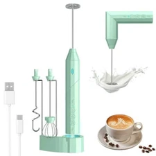 Milk Frother Handheld, USB Rechargeable Coffee Frother Wand,Electric Drink Mixer