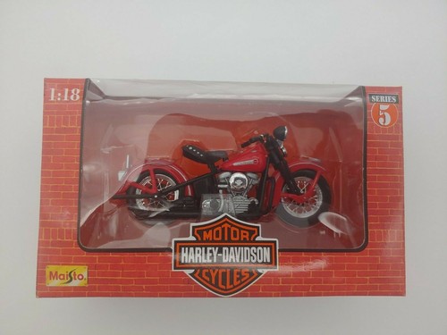 1998 Maisto Harley Davidson Series 5 1948 FL PANHEAD 1:18 Motorcycle NEW - Picture 1 of 4