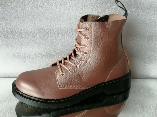 Stivali da donna Dr. Martens 1460 Pascal Y metallizzati 25901716 oro rosa EUR38 US7 24 cm - Foto 4 di 10