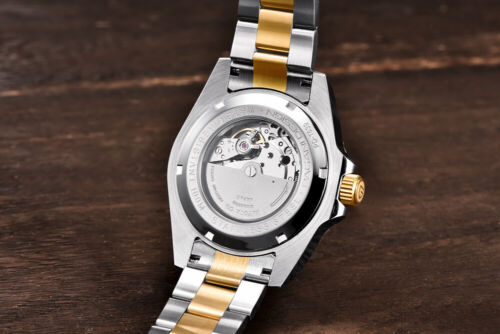 Men's Pagani Design 43mm Automatic Mechanical Stainless Steel Watch Silver/Gold - Picture 11 of 11