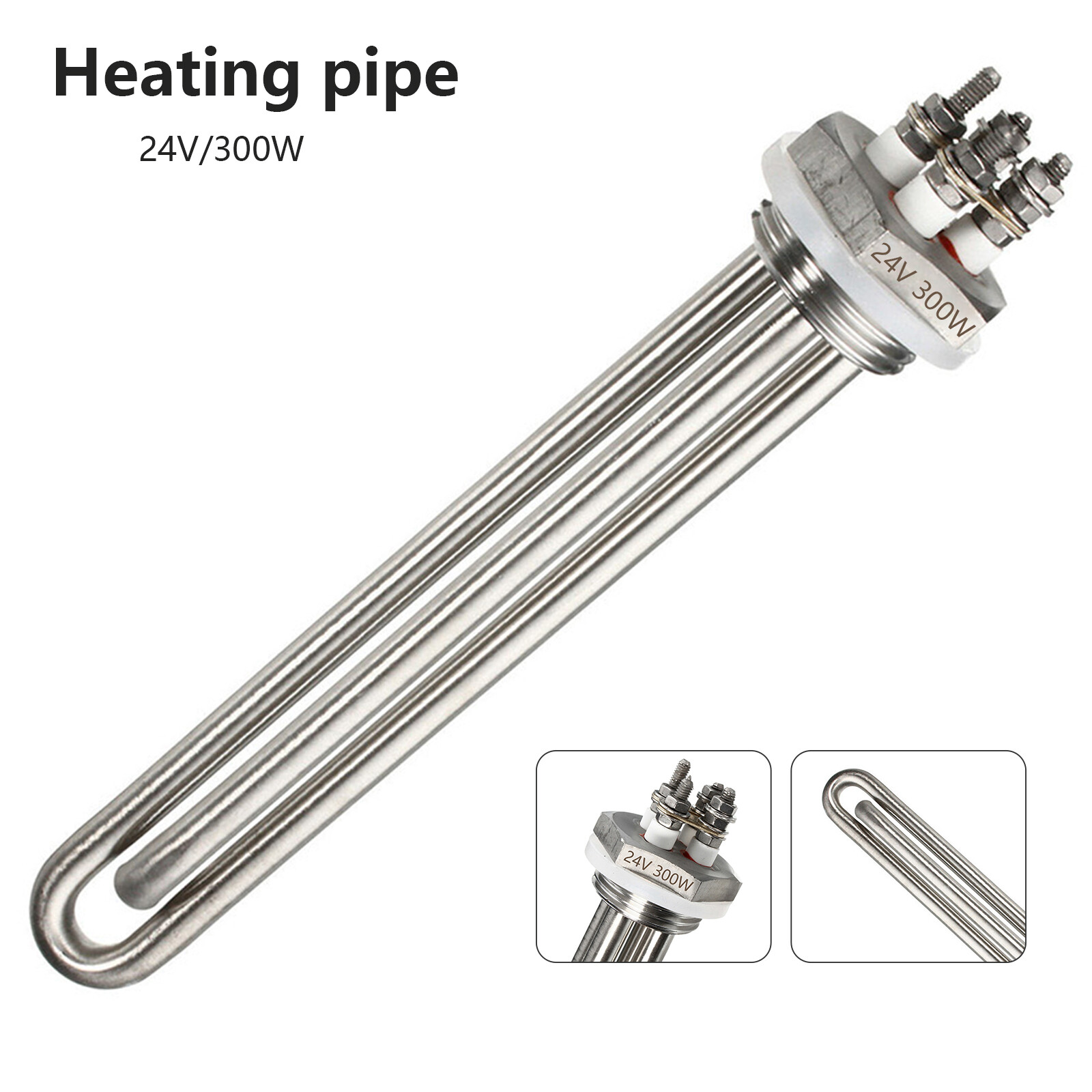 DC 24V 300W Suspension Immersion Water Heater Boiler Electric Heating