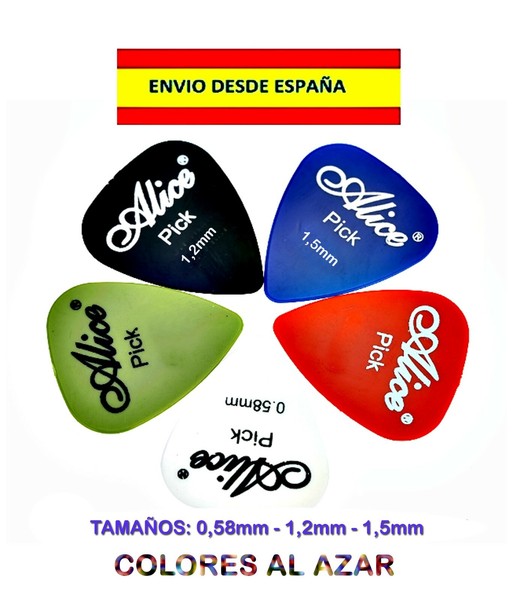 3 PUAS PAJUELAS U�AS GUITARRA BAJO MANDOLINA ROCK 0,58 1,2 Y  1,5mm  PICK  POP