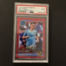 2018-19 Panini Donruss - Rated Rookie Phil Foden #179 Press 2018-19 Panini Donruss - Rated Rookie Phil Foden #179 Press