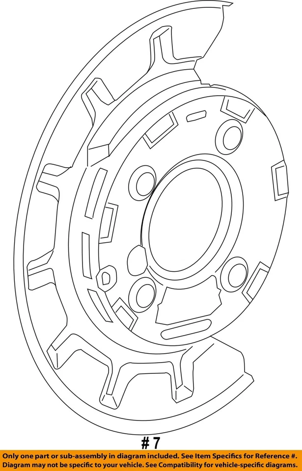 GM OEM-Brake Backing Plate 22937749 - Image 2 of 2