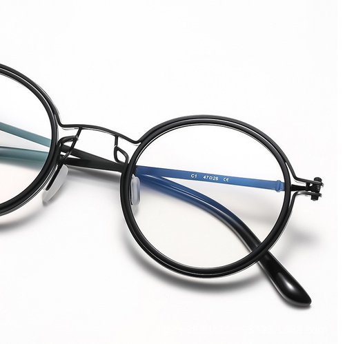 Round Metal Frame Photochromic Reading Glasses Men Fashion Sunshade Sunglasses - Picture 10 of 22