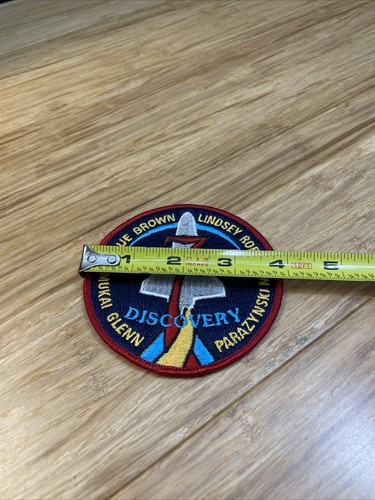 NASA Discovery 7 Patch Space Program Glenn Mukai Duoue Brown Lindsey KG JD - Imagen 3 de 4