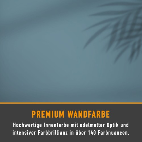 SEEBAUER diy Wandfarbe Blau für Innen - Hohe Deckkraft, Abwaschbar & Tropffrei - Bild 8 von 74