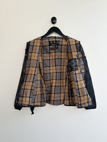 Barbour International Black Wax Jacket Kids 14 15 years XXL - Picture 3 of 11