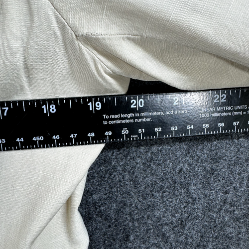 Isaac Mizrahi Jacket Women's 12 Linen Silk Blend Beige Fully Lined Blazer - Picture 4 of 7