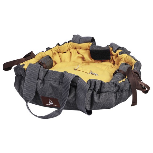 Nobby Taschen Shelly grau/senf 3in1 für Hunde bis 6kg, 72x55cm, abwaschbar - Bild 3 von 4