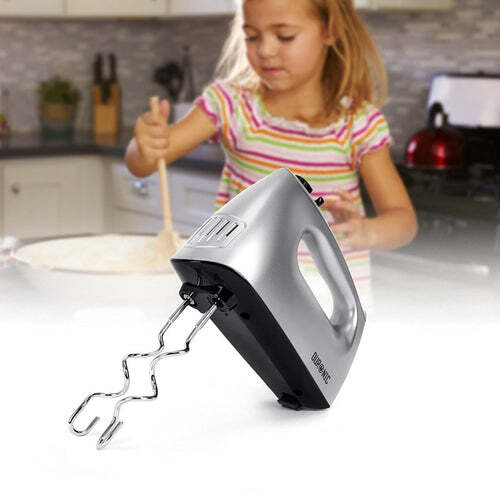Duronic HM4 /SR Electric Hand Mixer, 5 Speeds, 400W, 5 Attachments - silver - Picture 4 of 7