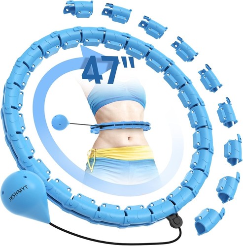 Infinity Hoop Fit Plus Size 47", Weighted Hula Hoops for Adults Weight Loss - Picture 3 of 6