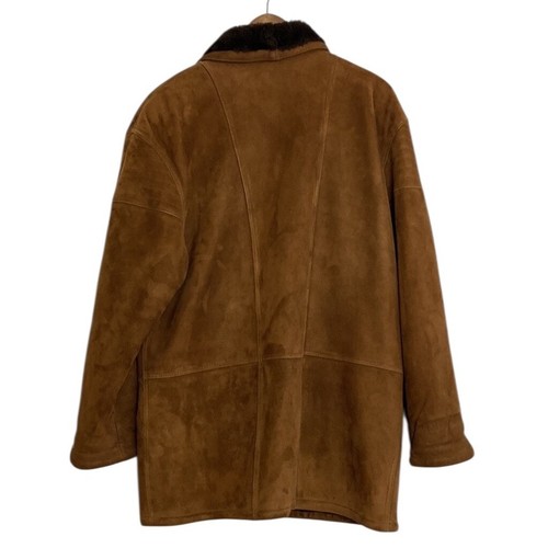 Vintage Bally Shearling Coat Mens 36 Brown Sheepskin Suede Jacket Made in Italy - Picture 2 of 16