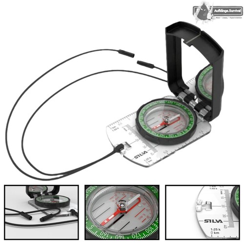 Boussole pour cartes avec miroir Silva Ranger S boussole de marche boussole d'urgence - Photo 1/11