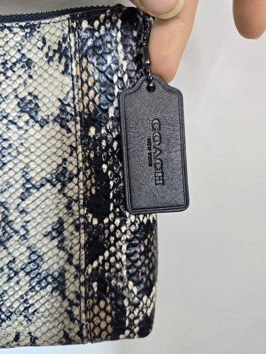 Coach Snakeskin Crossbody Bag NWOT Exotic Embossed Leather Python Print - Picture 6 of 13