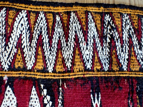 Alfombra marroquí geométrica vintage killim diseño exquisito mediados del siglo XX boho - Imagen 15 de 17