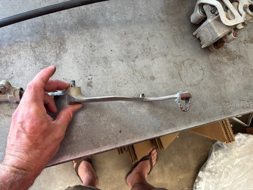 1991 Honda CR125R Rear Brake Caliper Lever CR125 R CR 125 - Picture 3 of 7