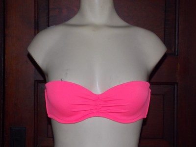 push up bandeau bikini top