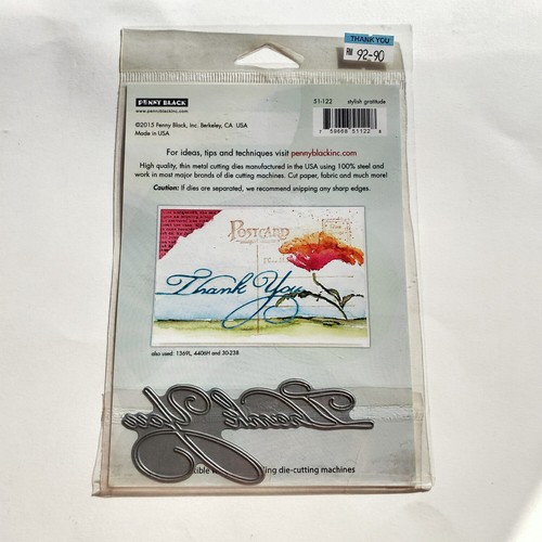 Penny Black Creative Dies-Coy, hidden hearts,Stylish gratitude, Folk Flower, bf - Picture 15 of 31